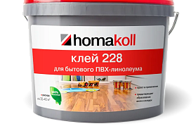 Клей Homakoll 228 (4 кг) для бытового линолеума водно-дисперсионный морозостойкий